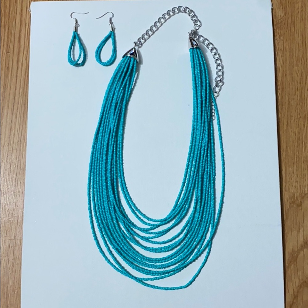 Earrings and necklace set